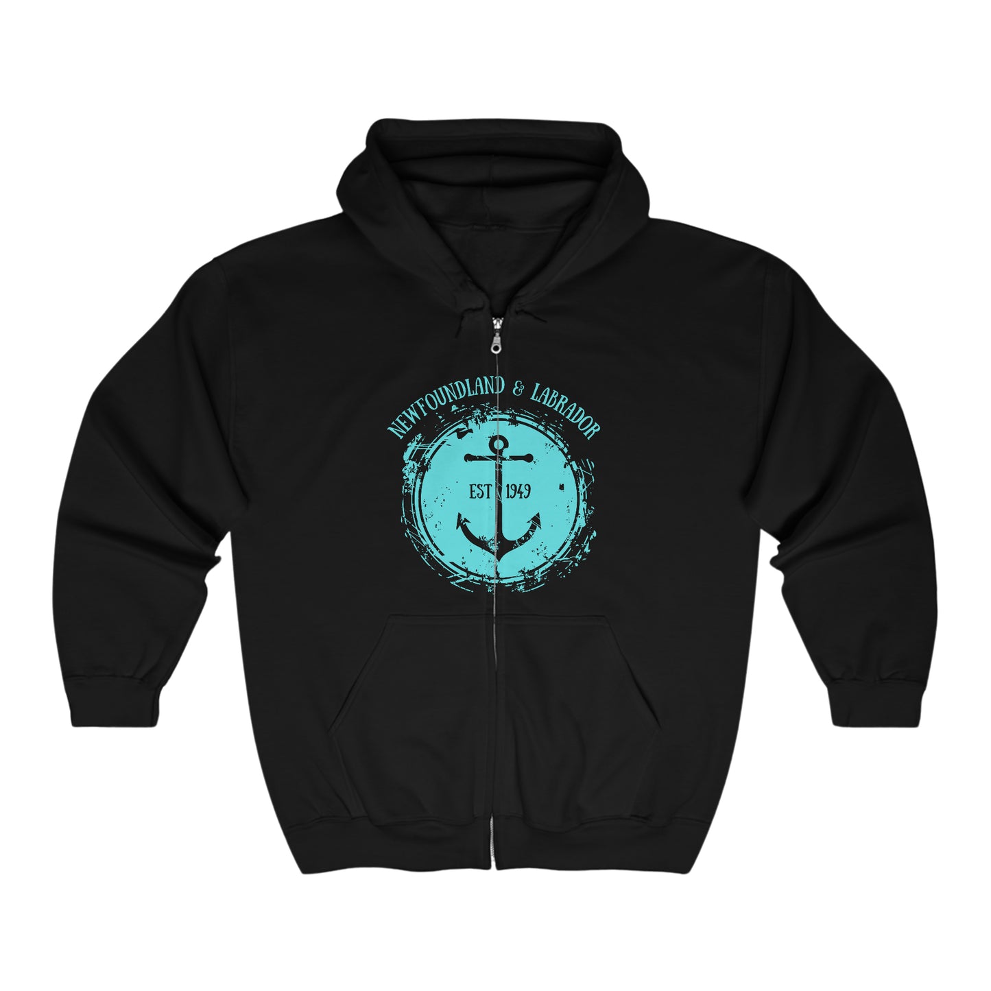 Traditional Full Zip Newfoundland Hoodie