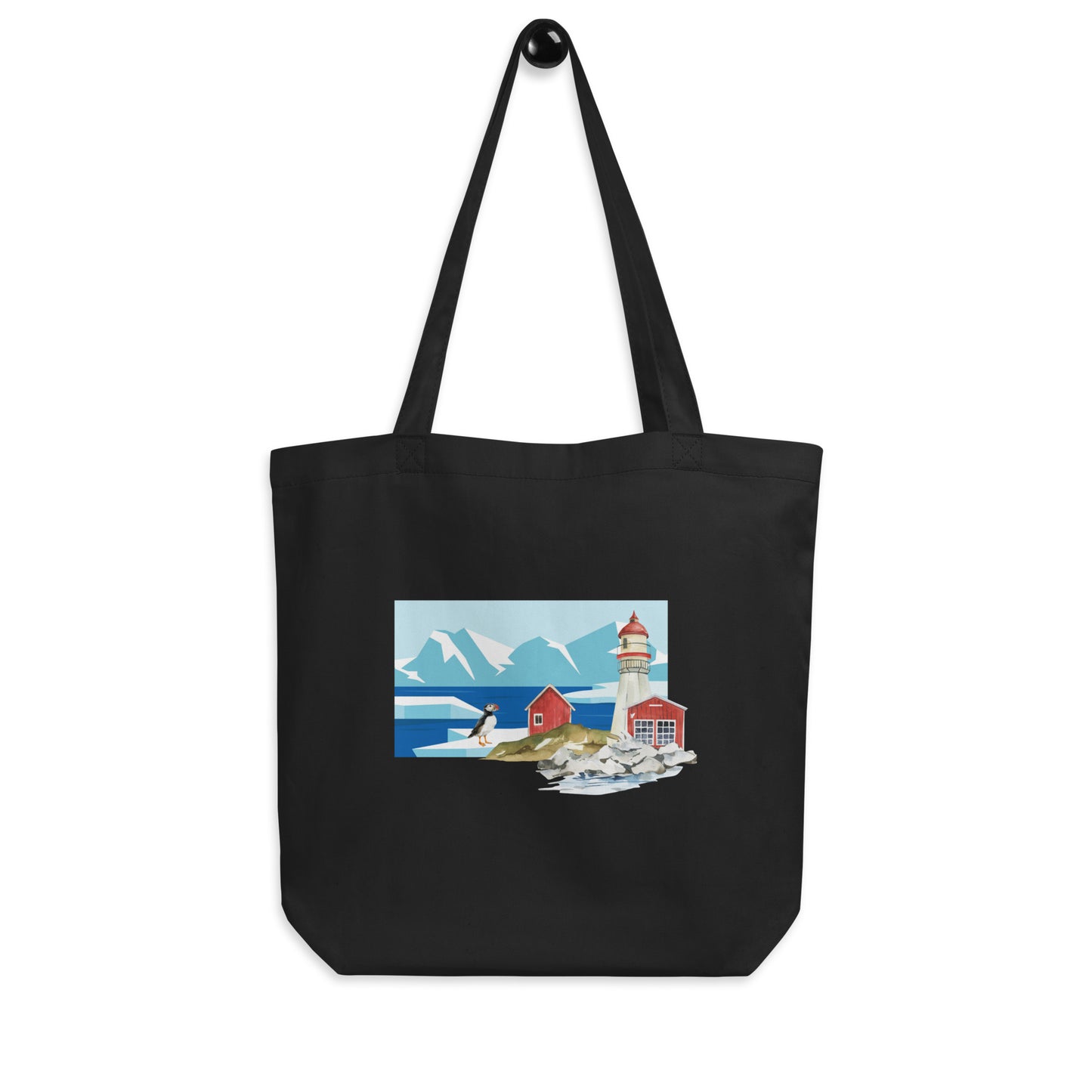 Puffin At The Lighthouse Eco Tote Bag